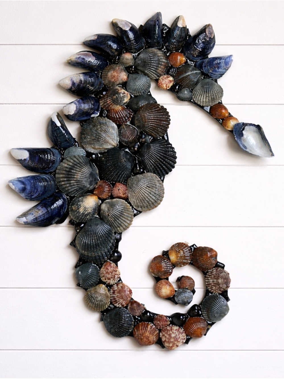 Seashell Seahorse Wall Art